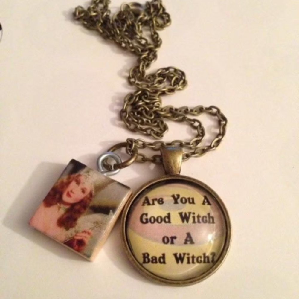 Are You A Good Witch Char Necklace